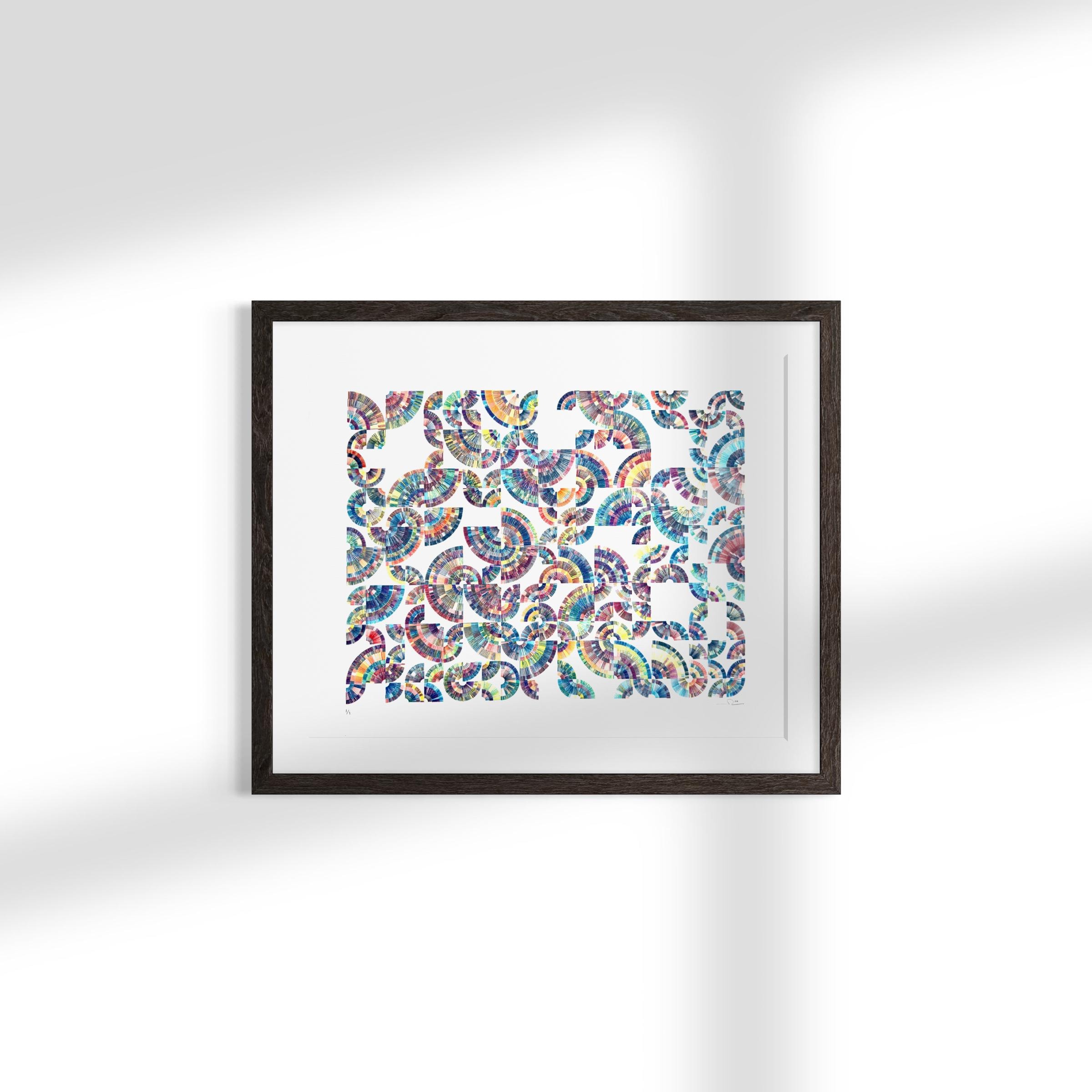 Pastel Radial Fan