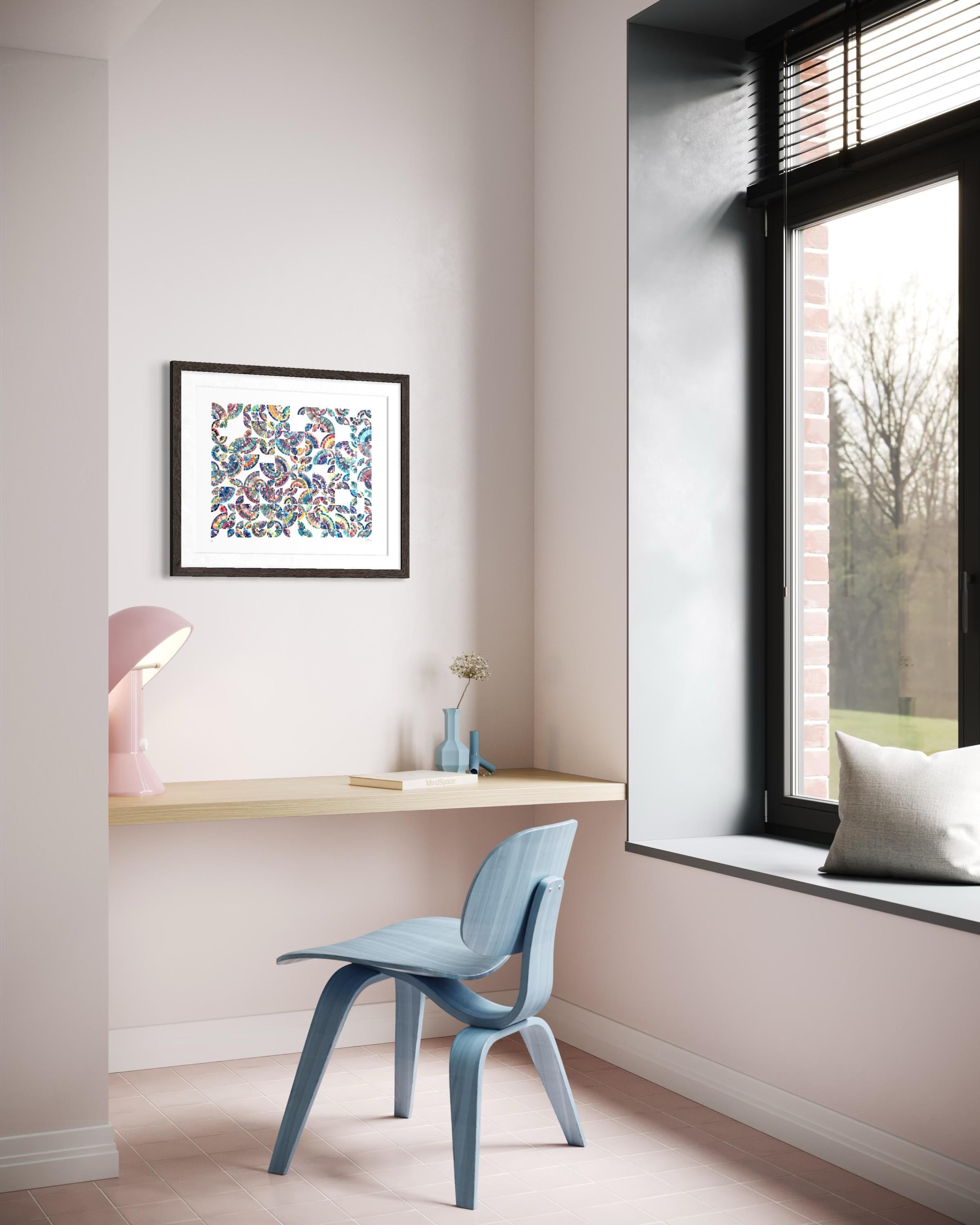 Pastel Radial Fan — view 2